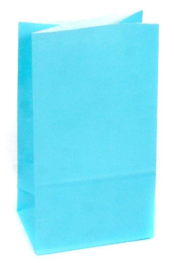 пакет бум. крафт 24х13х8 голубой