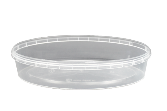 банка под пресервы 500 мл. овал с крышкой ПРОЗРАЧНАЯ d-150 /3570 АУ