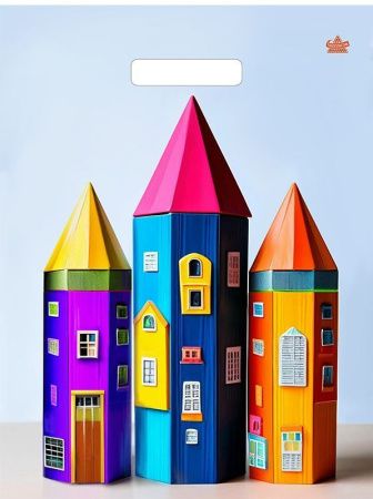 пакеты выр.31х40 Яркие карандаши