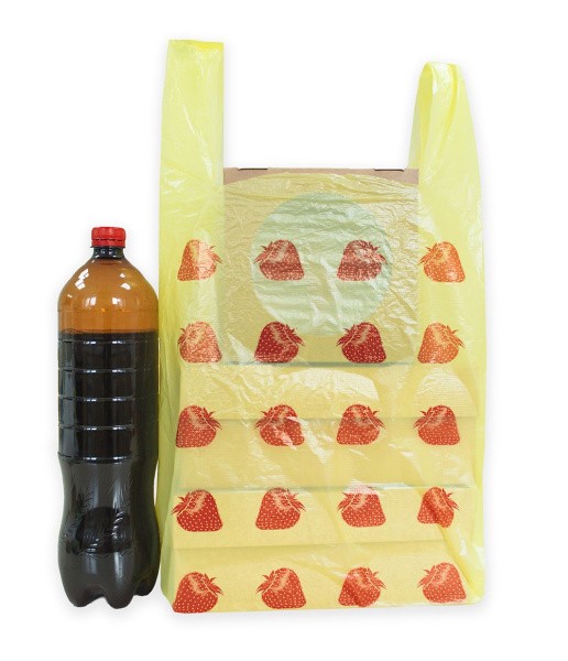 майки 29х57 Клубничка, желтые /100 от производителя в Чебоксарах