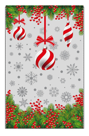 пакеты п/п 260х400/35 НГ Новогодние игрушки/100