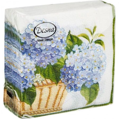 салфетки 25х25 DesnaDesing Гортензия/40