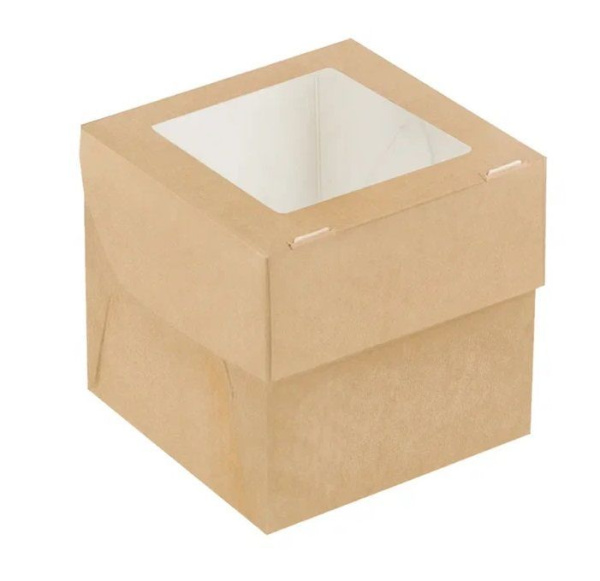 коробка бум. д/маффинов MUF 1 DoECO/100х100х100/25 шт *