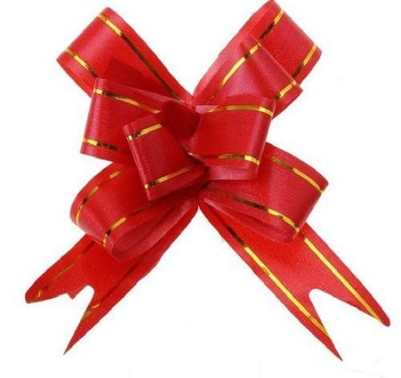 бант-бабочка 5см металл/зол.пол. *