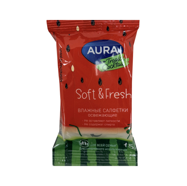 салфетки влажные антибактериальные/15