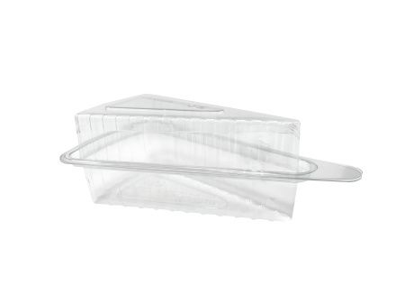 контейнер для порции пирога прозрачный (крышка прозрачная) высота 63,7/800