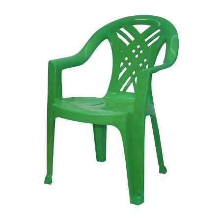 кресло пластиковое зеленое