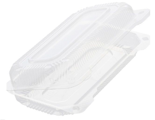 контейнер УЮ К-19/08 с крышкой ПЭТ размер 190*80*40 мм *