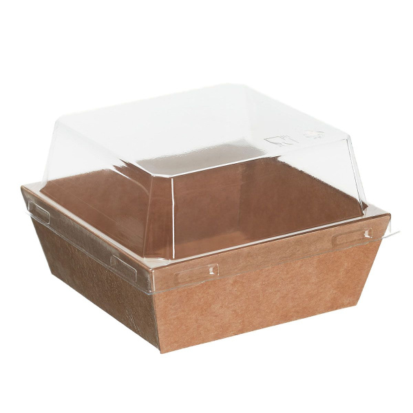 контейнер бум. 450 мл AntBox с купольной крышкой/100х100х68