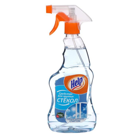 средство д/мытья стекол Хелп нашатыр спиртом. 500 мл.*