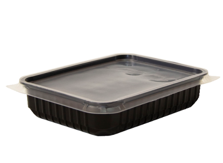 контейнер  500мл прямоугольный 179х132 СПГ ЧЕРНЫЙ