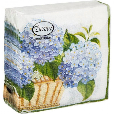 салфетки 25х25 DesnaDesing Гортензия/40