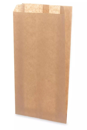 пакет бумажный с V-обр. дном 23х10х5 крафт