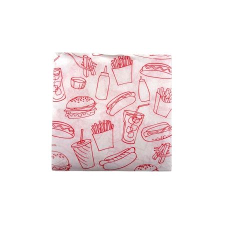 обертка бумажная жиростойкая 300х300 с рис/1000