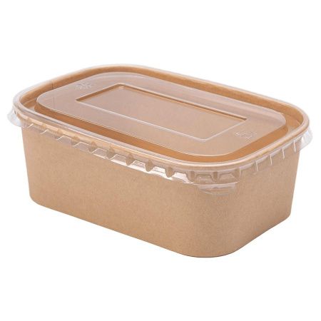 контейнер бум. 750 мл HotSoft с плоской крышкой/170х120х60