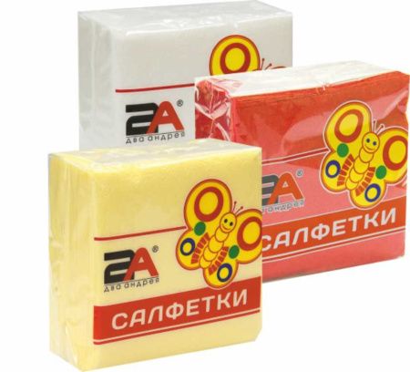 салфетки  25х25  белые ДК/50