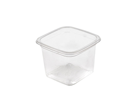 контейнер СпК-0909 300мл Квадрат стакан прозр. (Крышка 0909 прозр.)