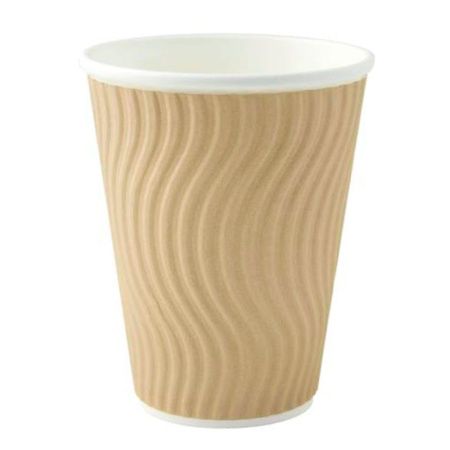 стакан бум. 200 мл КРАФТ 2-сл Impresso Скандипакк/37 *