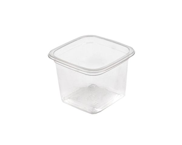 контейнер СпК-0909 300мл Квадрат стакан прозр. (Крышка 0909 прозр.)