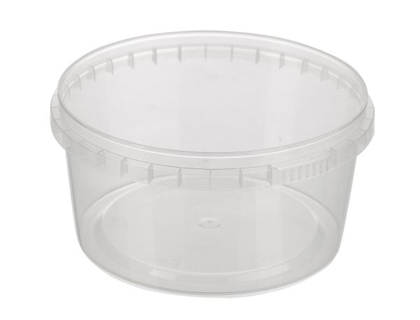 банка 0,5л прозр. белая крышка d=130 Пл/200