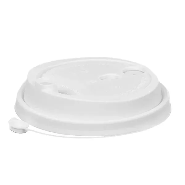 крышка д/стакана 250мл d=80мм белая с питейником ПП СП