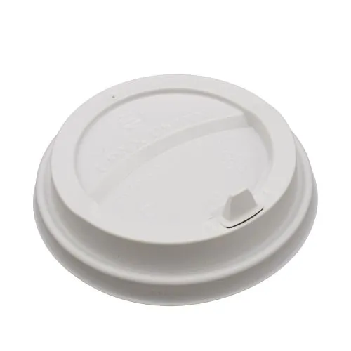 крышка д/стакана 300,400мл d=90мм белая с питейником ПП УЮ