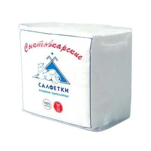 салфетки  Сыктывкарские белые /100